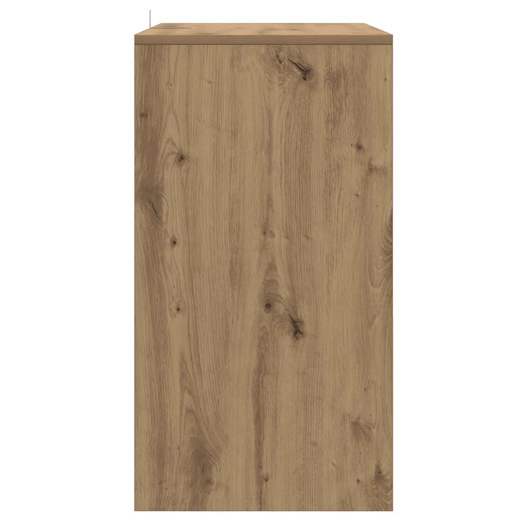 Komoda boja hrasta artisan 70 x 41 x 75 cm konstruirano drvo Smeđa