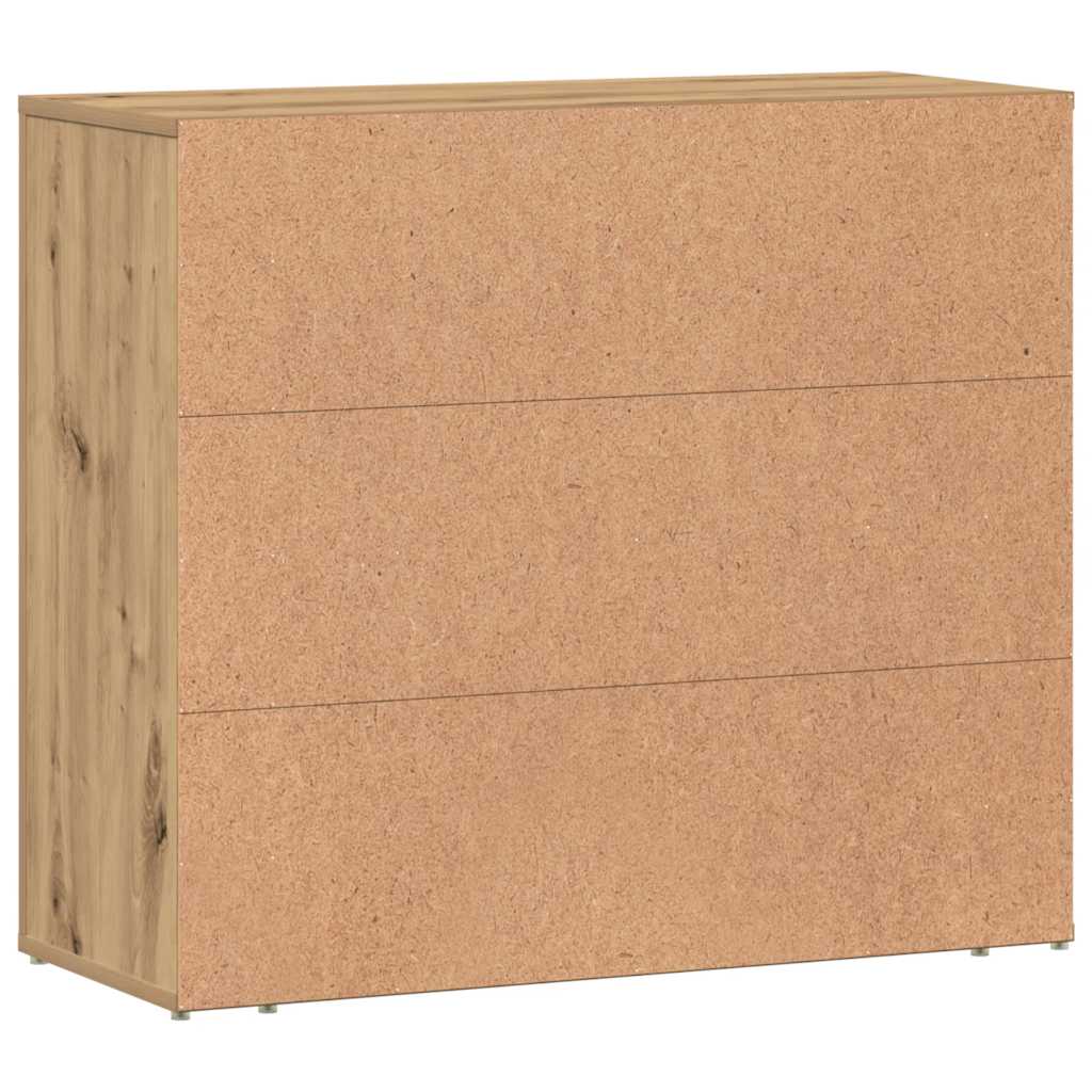 Komoda boja hrasta artisan 80 x 33 x 70 cm konstruirano drvo