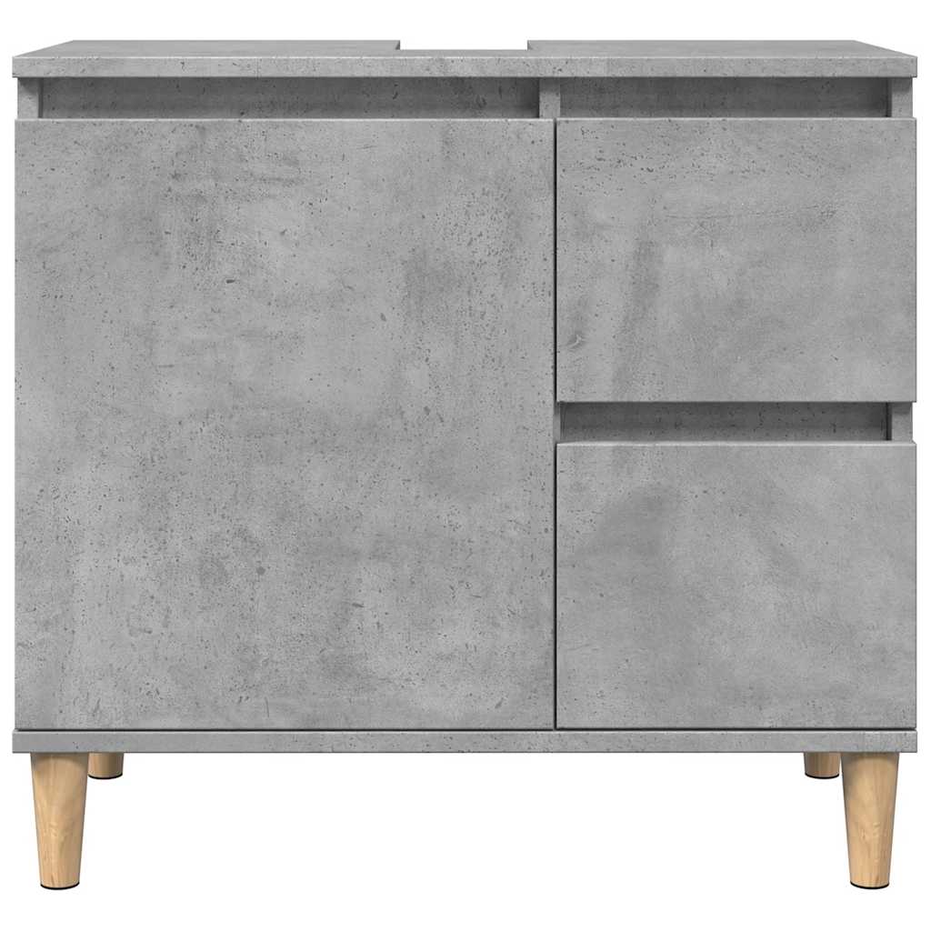 Ormarić za umivaonik boja betona 65x33x60 cm konstruiranog drva