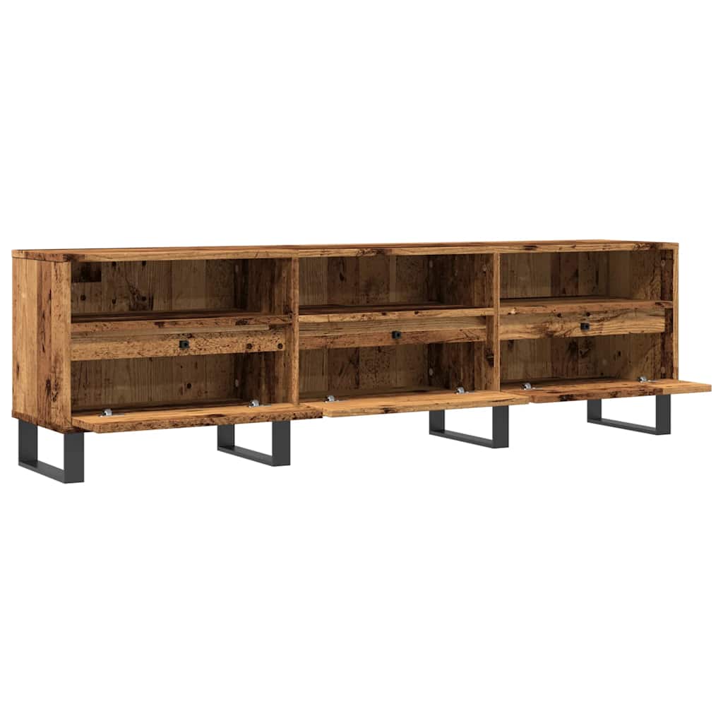 TV ormarić staro drvo 150x30x44,5 cm konstruirano drvo Smeđa