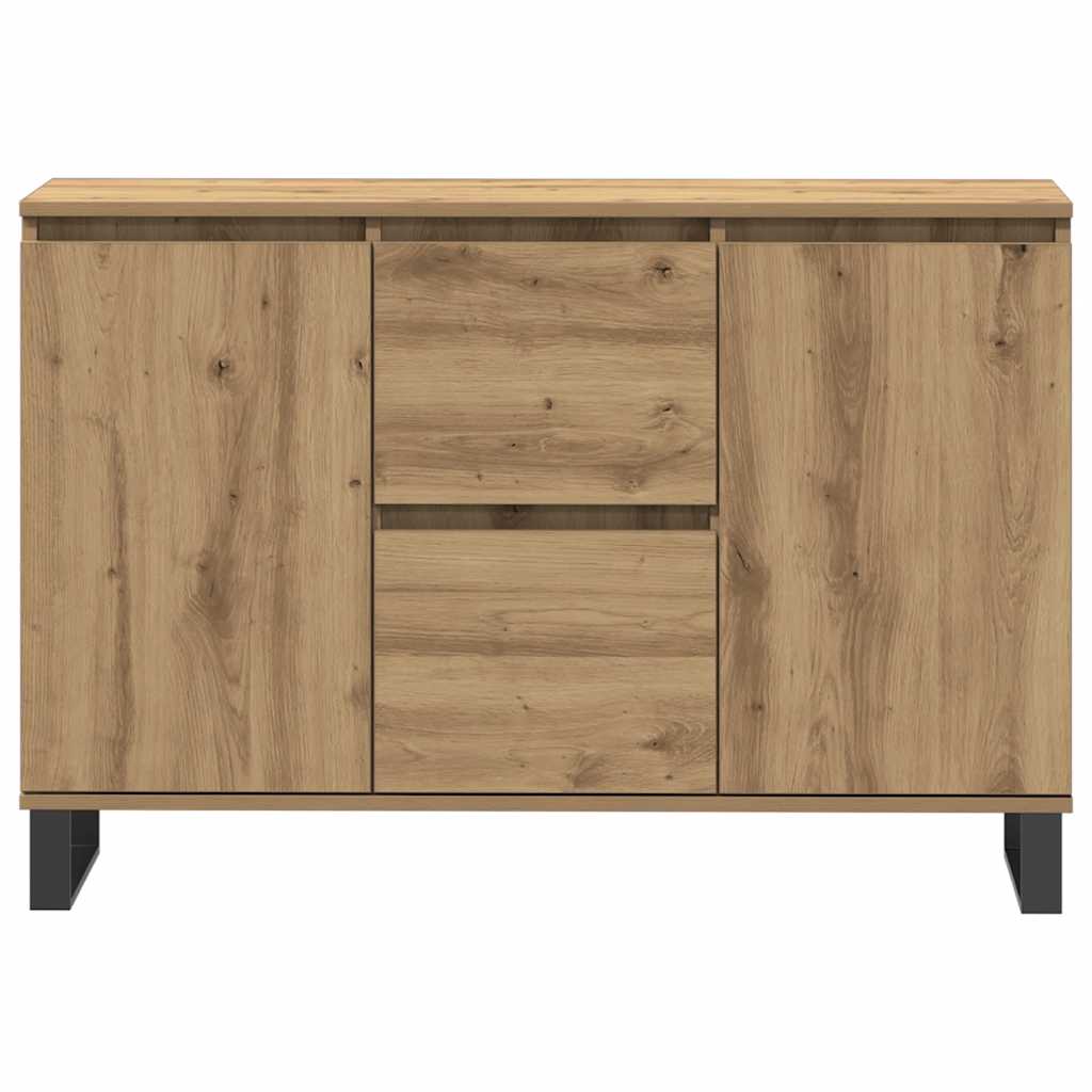 Komoda boja hrasta artisan 101,5x35x70 cm konstruirano drvo Smeđa