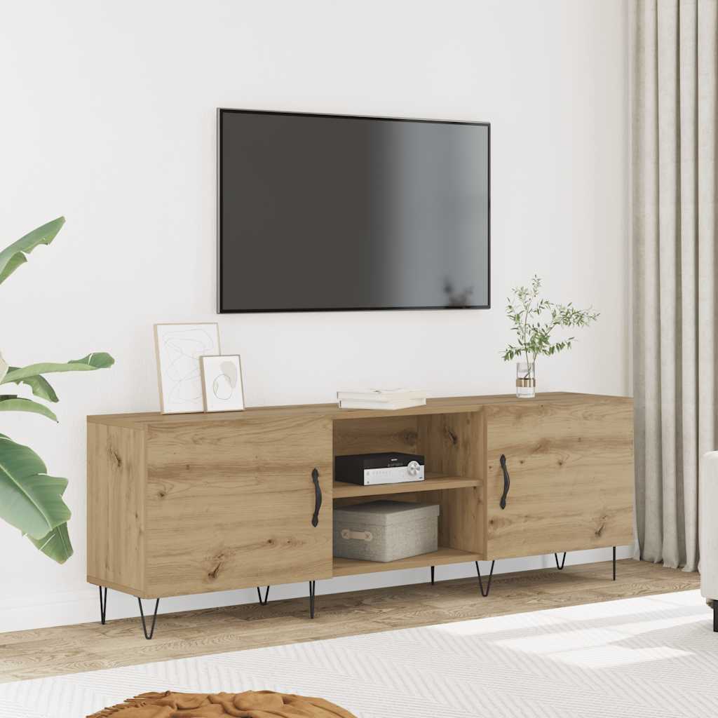 TV ormarić Artisan hrast 150x30x50 cm izrađeno drvo Smeđa