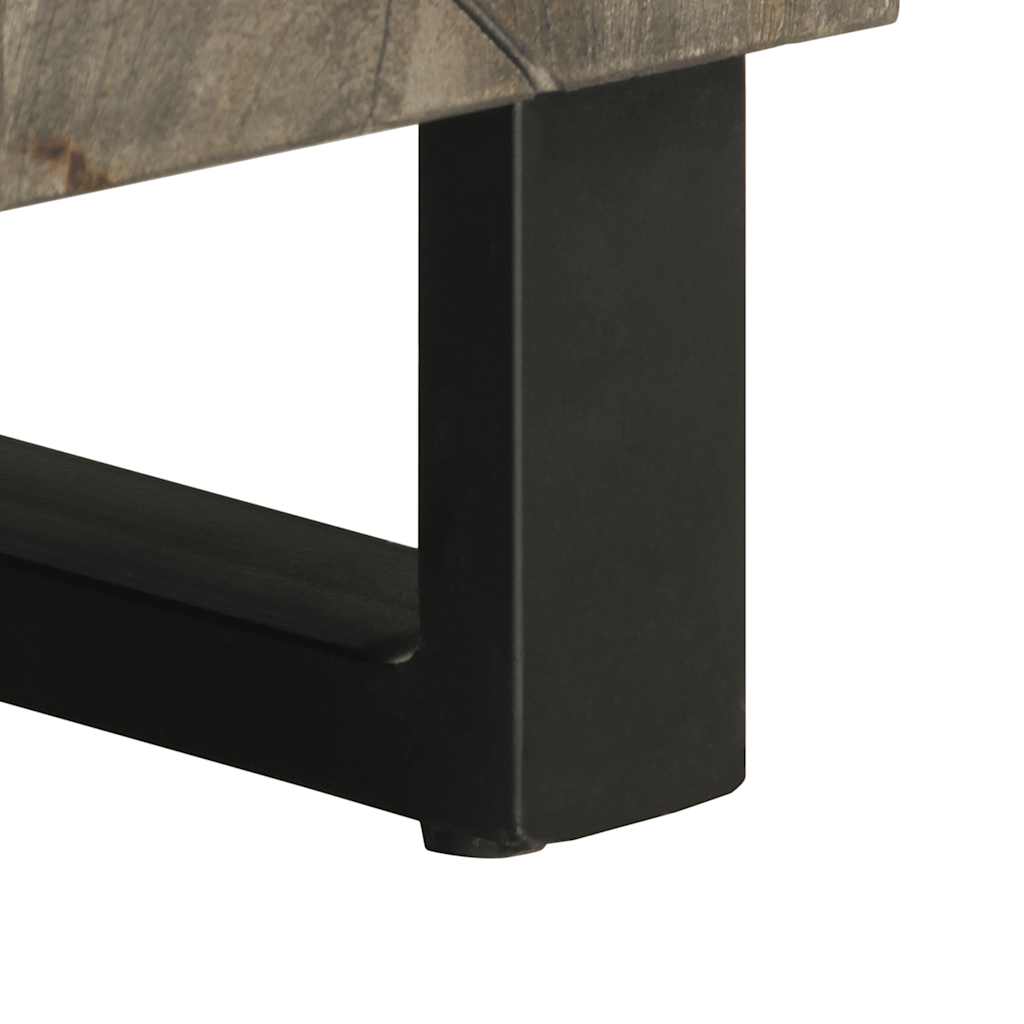 TV ormarić crni 80x33x46 cm od masivnog drva manga Crna