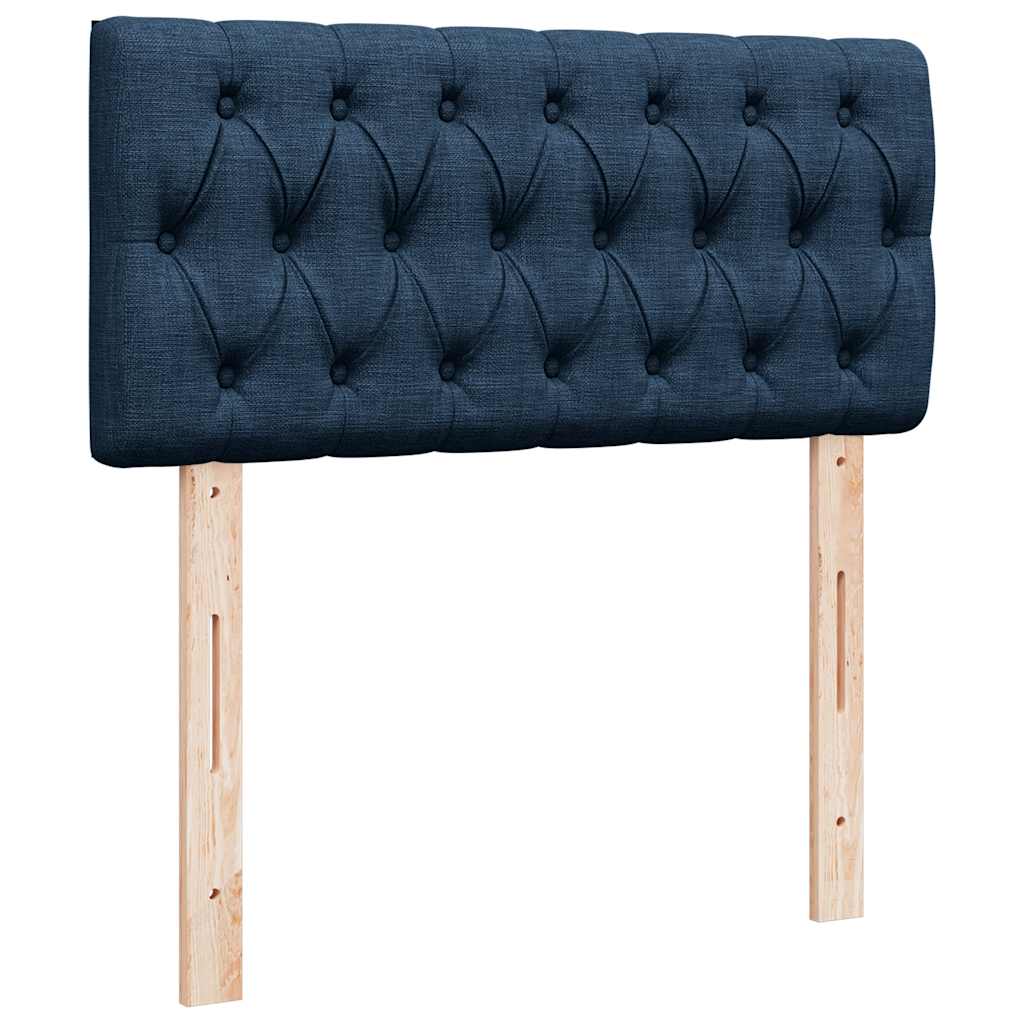 Ottoman krevet s madracem plavi 80x200 cm tkanina