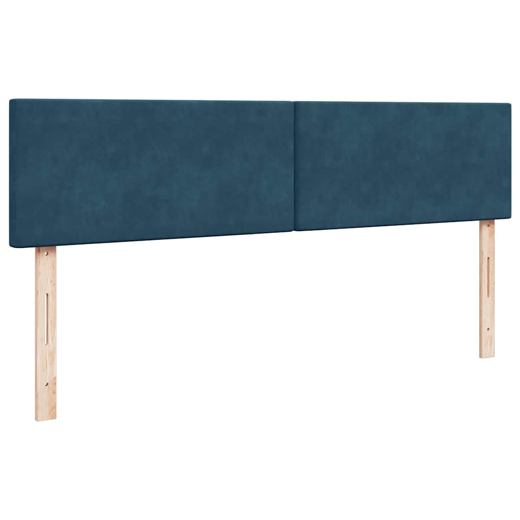 Ottoman krevet s madracem tamnoplavi 200x200 cm baršun