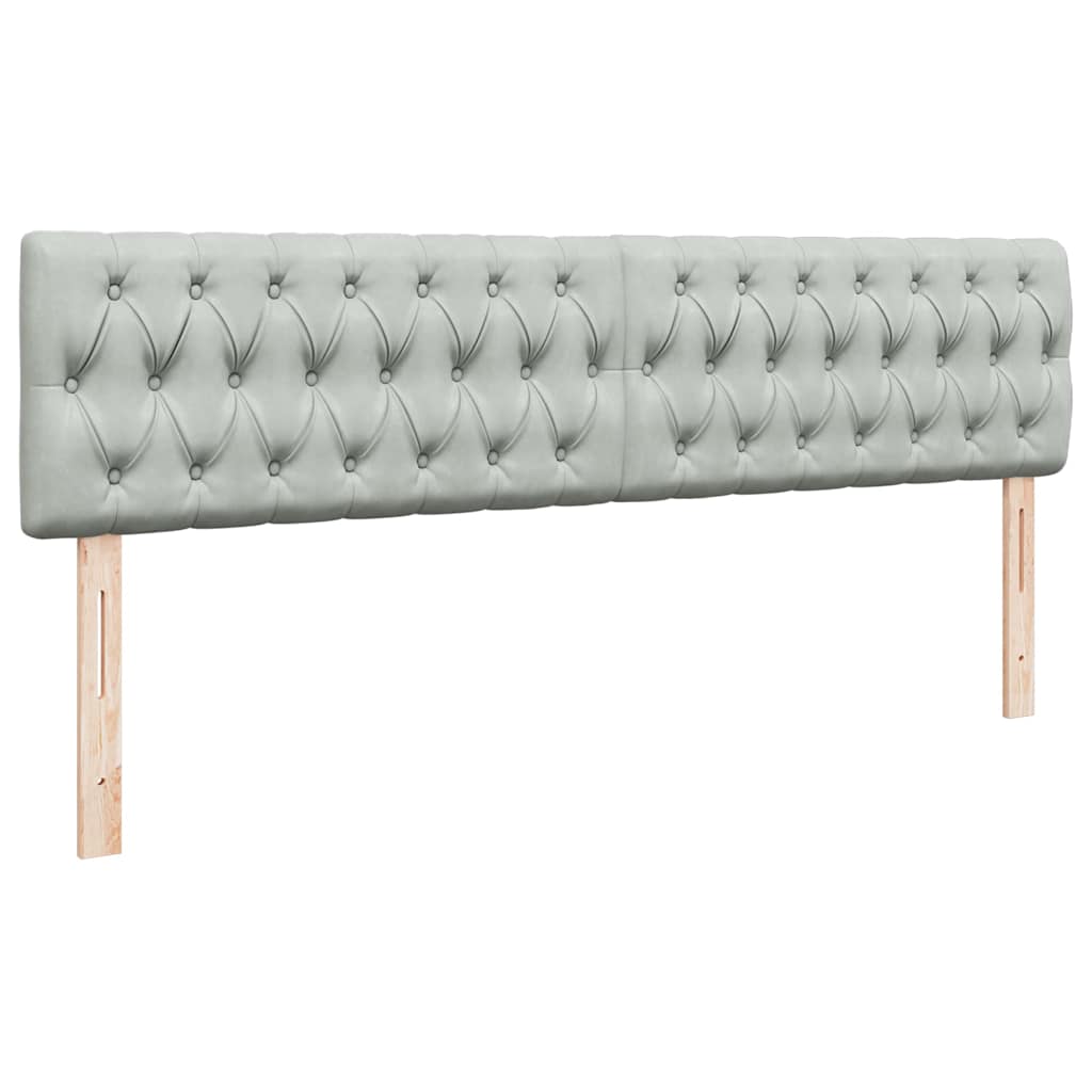 Ottoman krevet s madracem svijetlo sivi 200x200 cm baršun