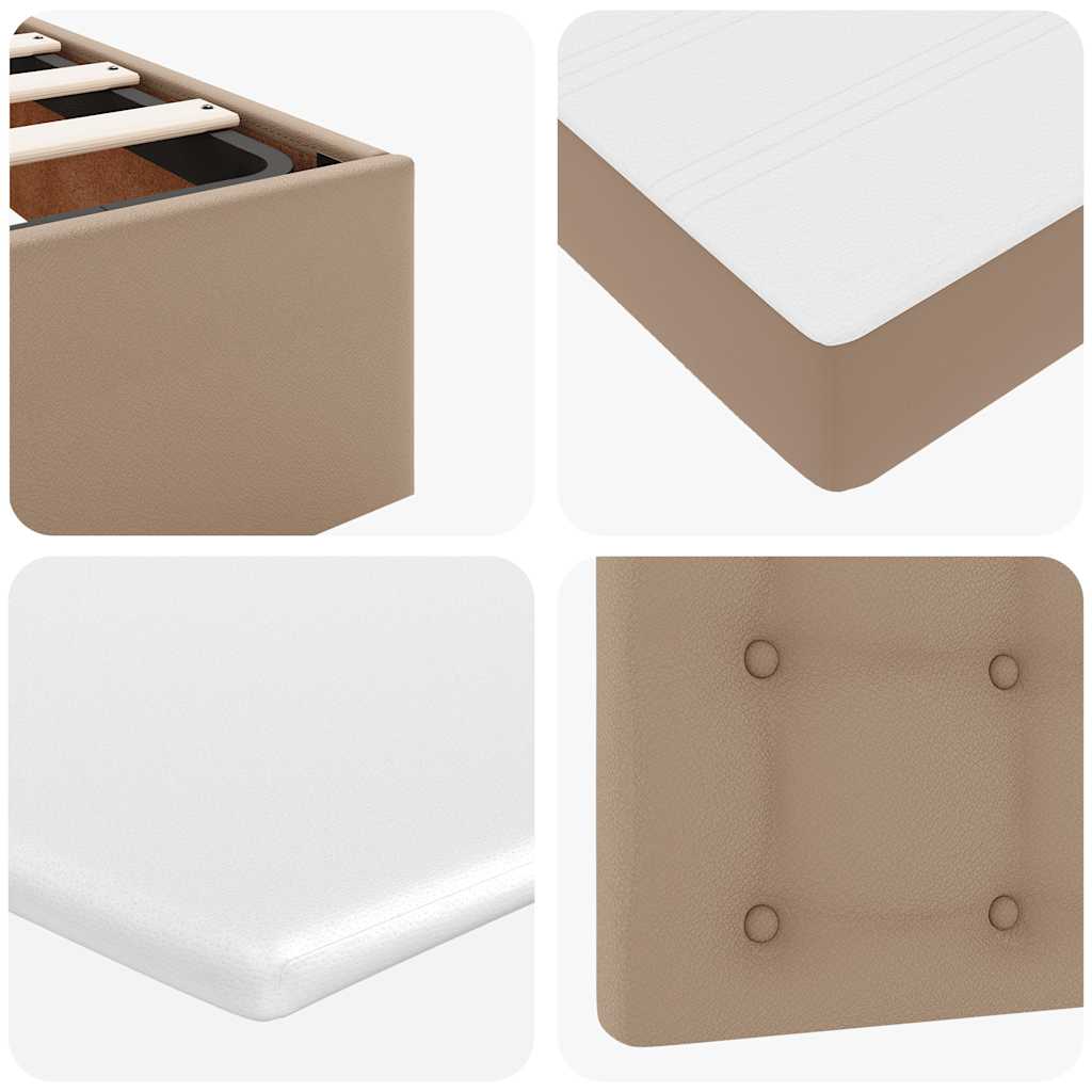 Otomanski krevet s madracima i LED 120x190cm umjetna koža