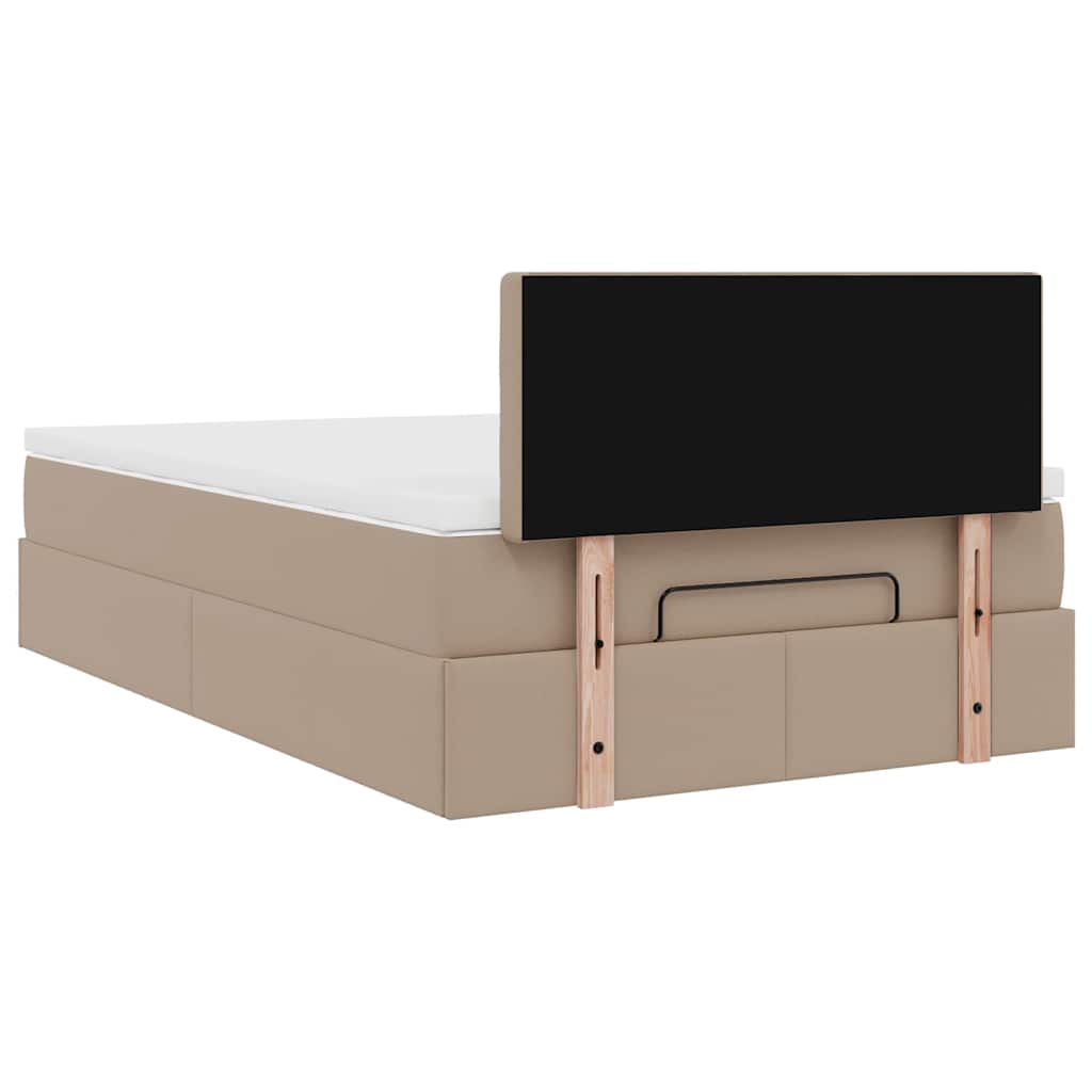 Otomanski krevet s madracima i LED 120x190cm umjetna koža