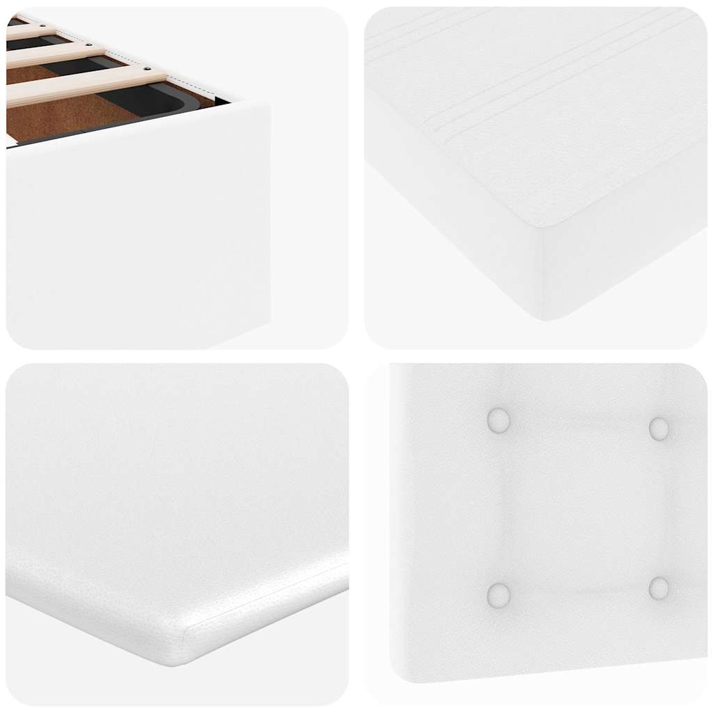 Otomanski krevet s madracima i LED 140x200cm umjetna koža