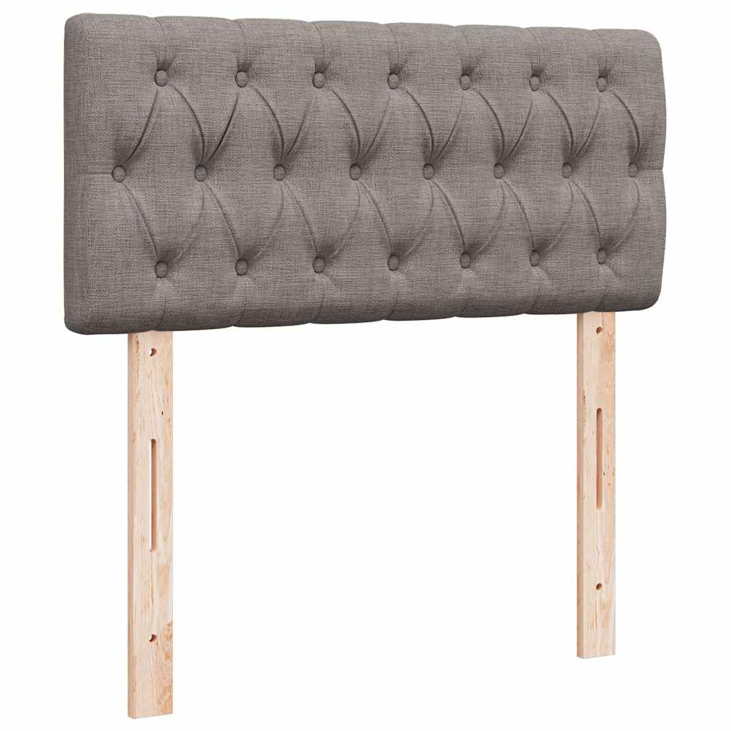 Ottoman krevet s madracima i LED diodama boje taupe 160x200 cm, tkanina