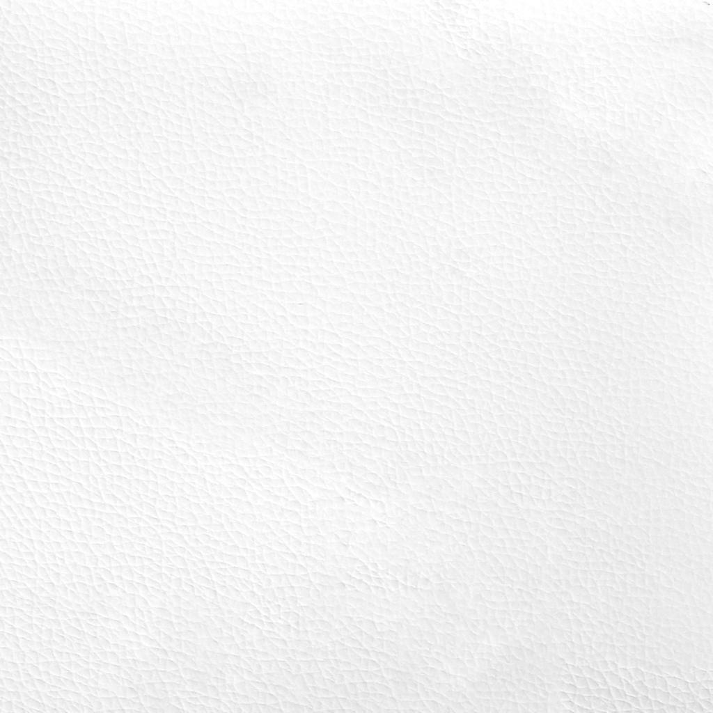 Ottoman krevet s madracima čisto bijeli 160x200 cm umjetna koža