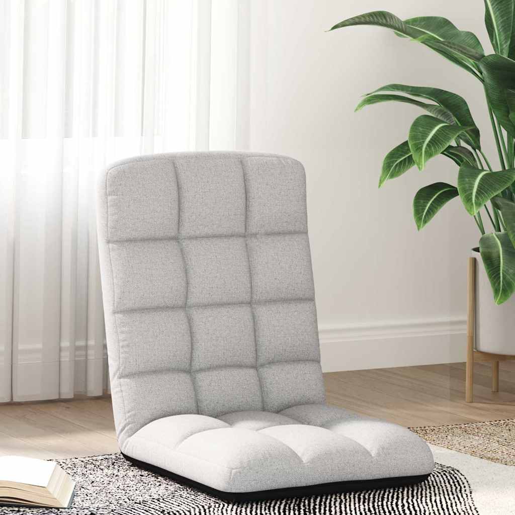 Sklopiva podna stolica sive boje 71x51x62 cm tkanina