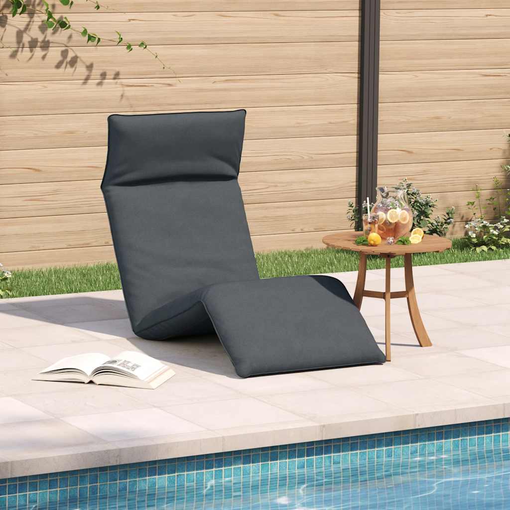 Sklopiva ležaljka za sunčanje antracit boje 175x54x8,5 cm Oxford tkanina