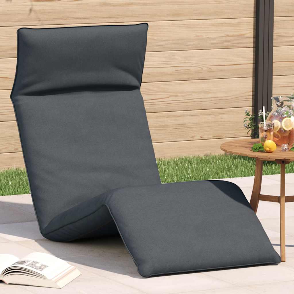 Sklopiva ležaljka za sunčanje antracit boje 175x54x8,5 cm Oxford tkanina