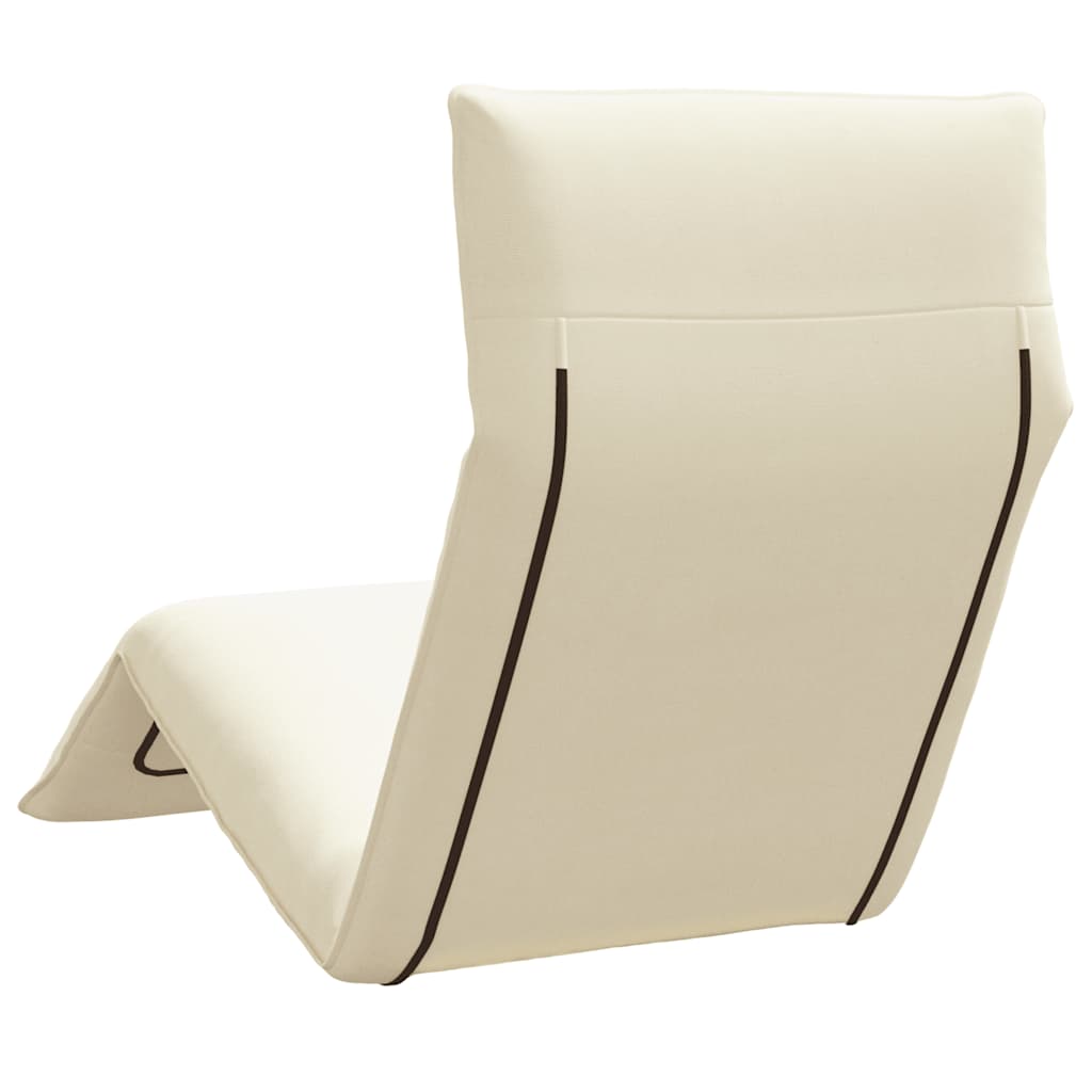 Sklopiva ležaljka za sunčanje krem boje 175x54x8,5 cm Oxford tkanina