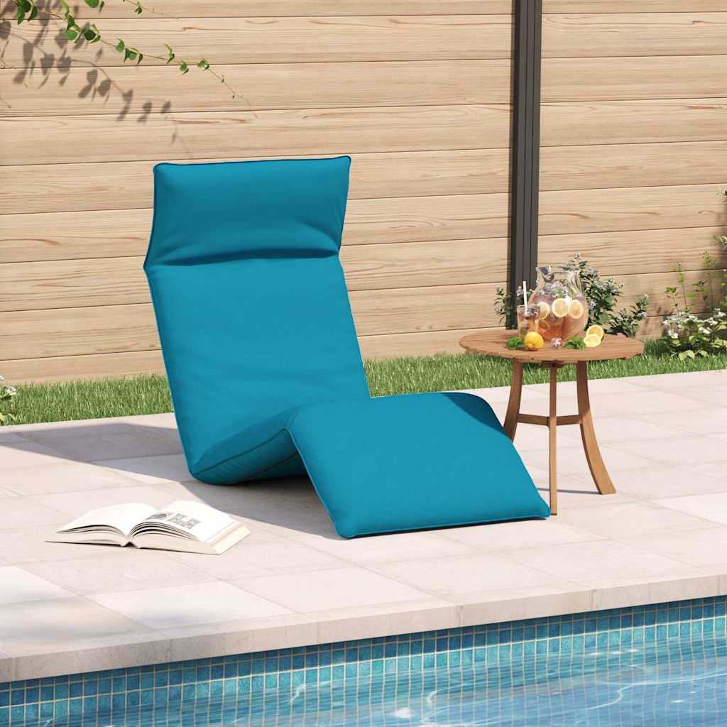 Sklopiva ležaljka za sunčanje svijetloplava 175x54x8,5 cm Oxford tkanina