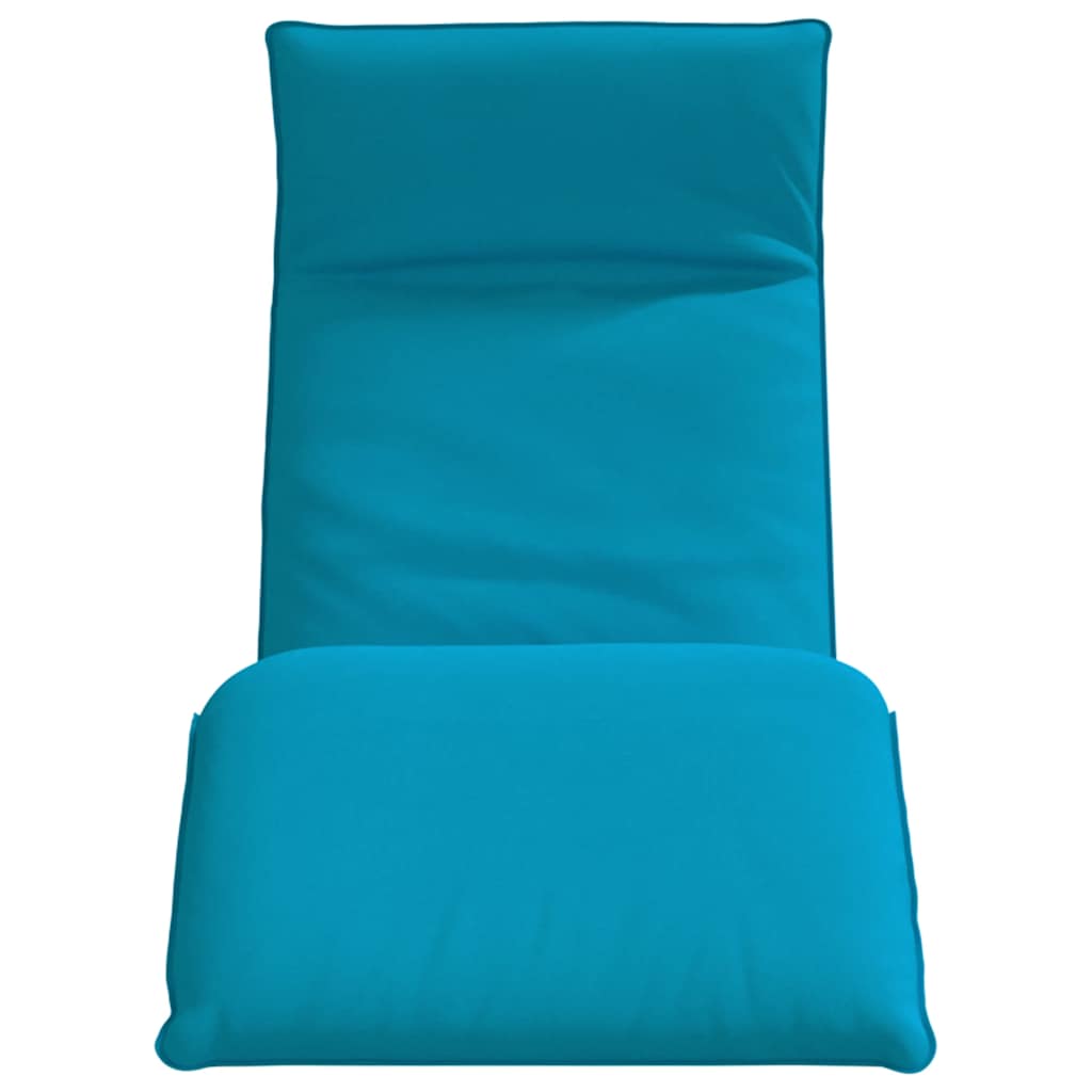 Sklopiva ležaljka za sunčanje svijetloplava 175x54x8,5 cm Oxford tkanina