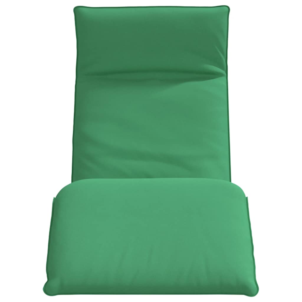 Sklopiva ležaljka za sunčanje zelena 175x54x8,5 cm Oxford tkanina
