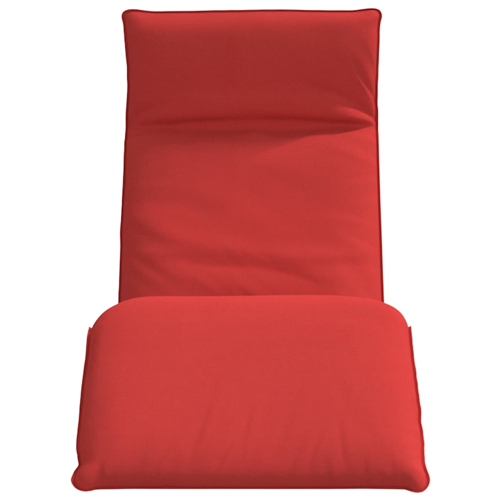 Sklopiva ležaljka za sunčanje crvena 175x54x8,5 cm Oxford tkanina