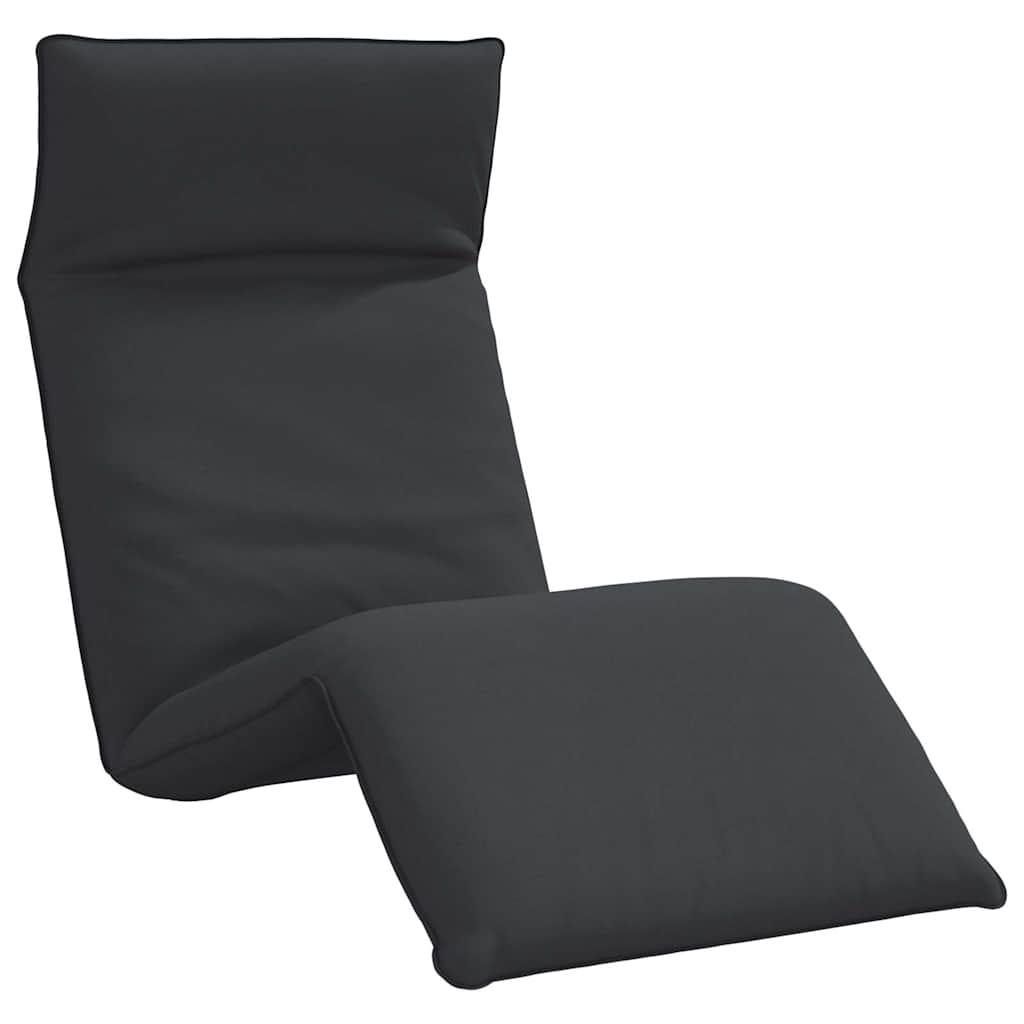 Sklopiva ležaljka za sunčanje crna 175x54x8,5 cm Oxford tkanina