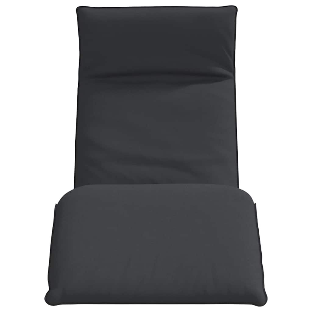 Sklopiva ležaljka za sunčanje crna 175x54x8,5 cm Oxford tkanina