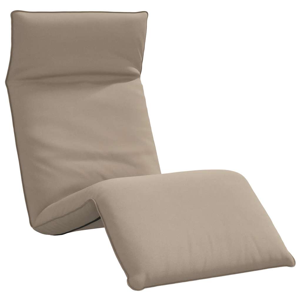 Sklopiva ležaljka za sunčanje boje taupe 175x54x8,5 cm Oxford tkanina