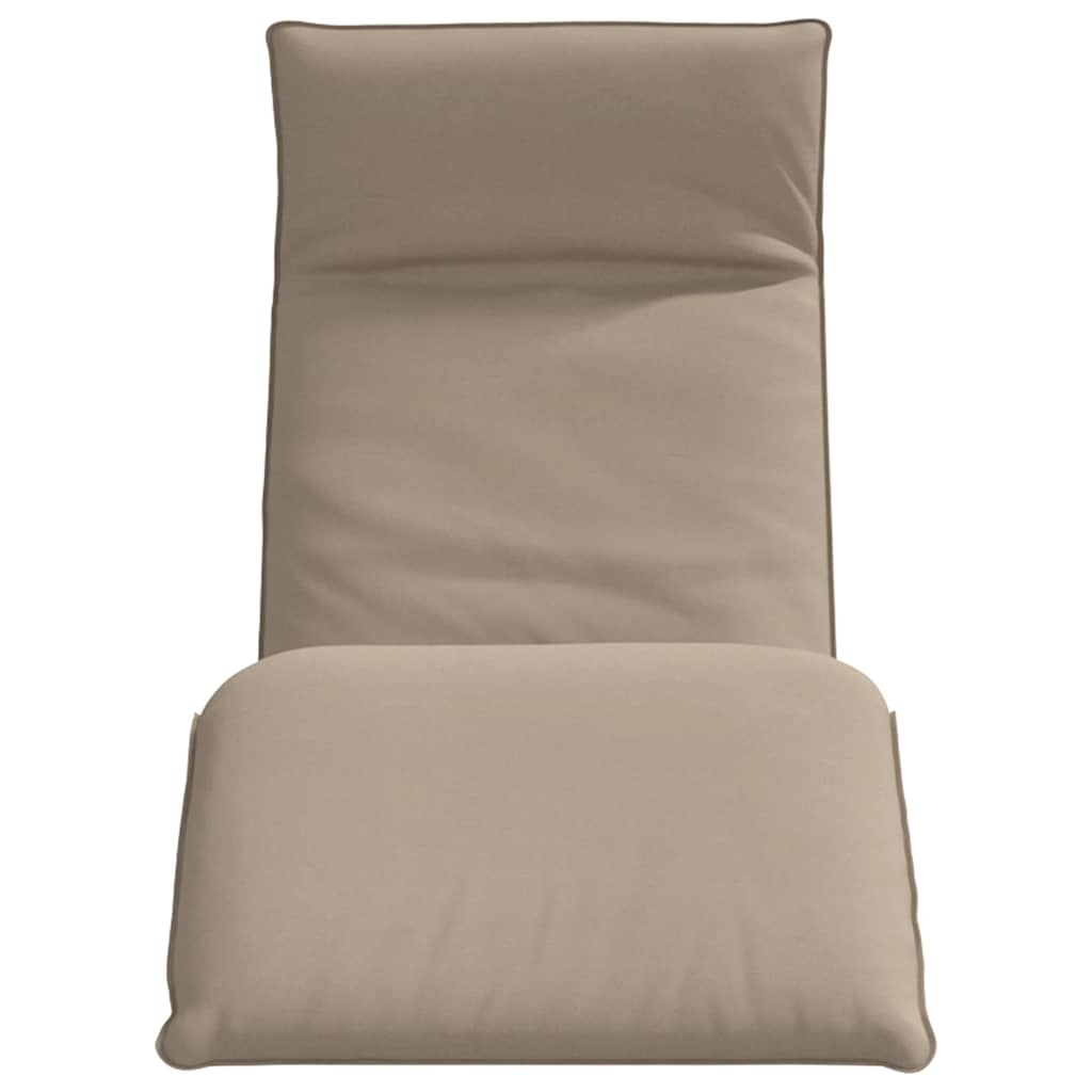 Sklopiva ležaljka za sunčanje boje taupe 175x54x8,5 cm Oxford tkanina