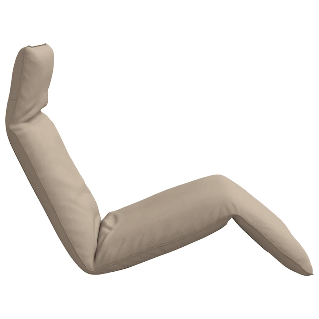 Sklopiva ležaljka za sunčanje boje taupe 175x54x8,5 cm Oxford tkanina