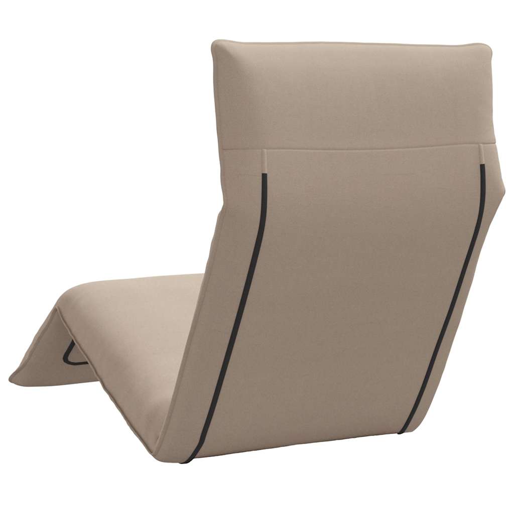 Sklopiva ležaljka za sunčanje boje taupe 175x54x8,5 cm Oxford tkanina
