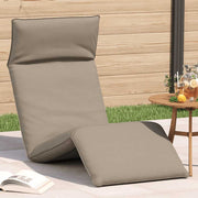Sklopiva ležaljka za sunčanje boje taupe 175x54x8,5 cm Oxford tkanina
