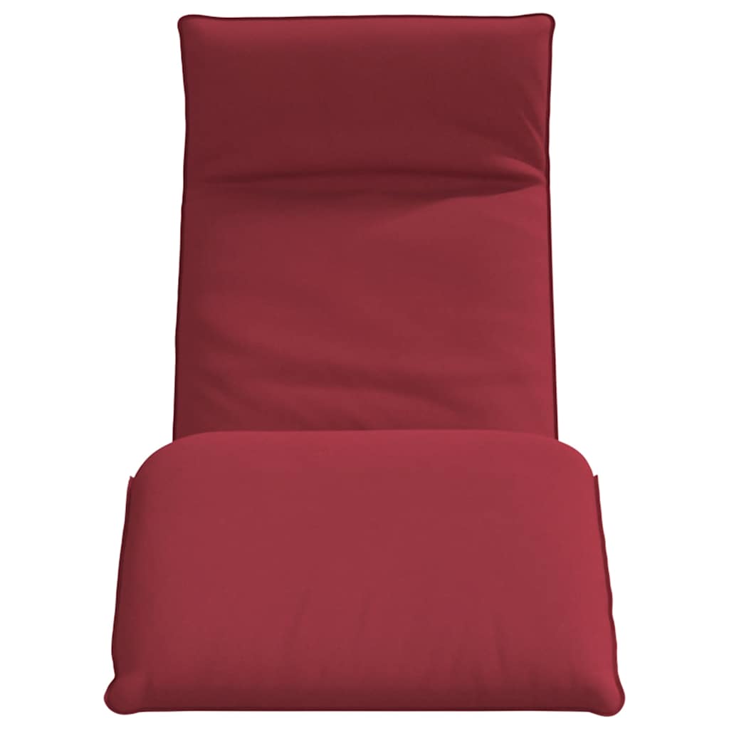 Sklopiva ležaljka za sunčanje vino crvene boje 175x54x8,5 cm Oxford tkanina
