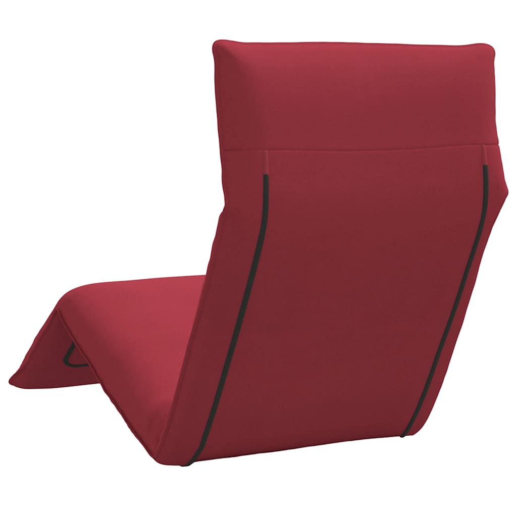 Sklopiva ležaljka za sunčanje vino crvene boje 175x54x8,5 cm Oxford tkanina