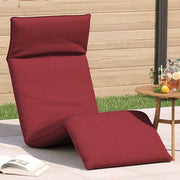 Sklopiva ležaljka za sunčanje vino crvene boje 175x54x8,5 cm Oxford tkanina