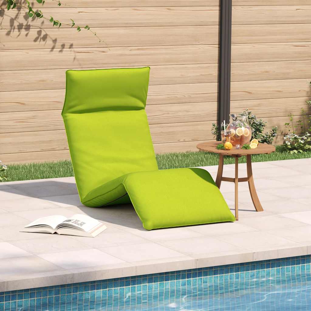 Sklopiva ležaljka za sunčanje svijetlo zelena 175x54x8,5 cm Oxford tkanina