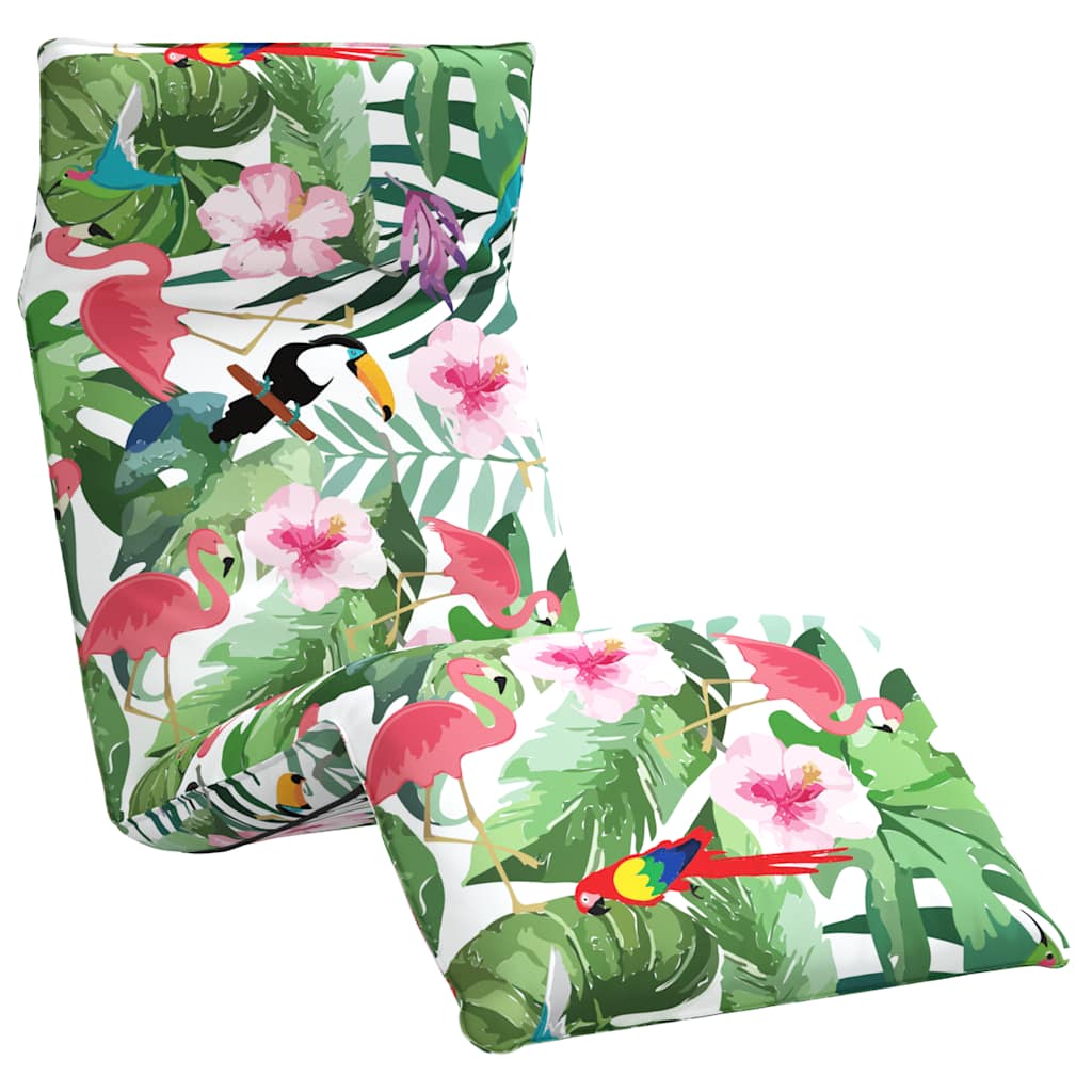 Sklopiva ležaljka za sunčanje višebojna 175x54x8,5 cm Oxford tkanina