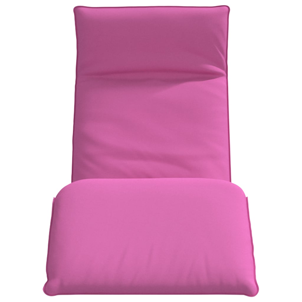 Sklopiva ležaljka za sunčanje roza 175x54x8,5 cm Oxford tkanina
