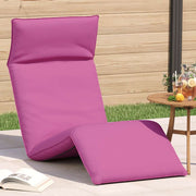Sklopiva ležaljka za sunčanje roza 175x54x8,5 cm Oxford tkanina
