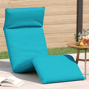 Sklopiva ležaljka za sunčanje tirkizna 175x54x8,5 cm Oxford tkanina