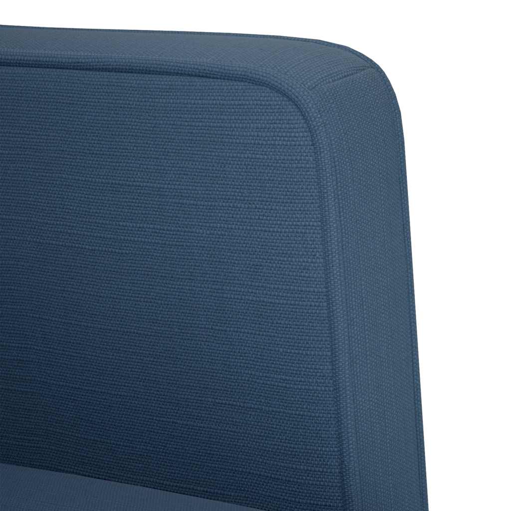 Sofa s naslonima za ruke plava 53 cm tkanina