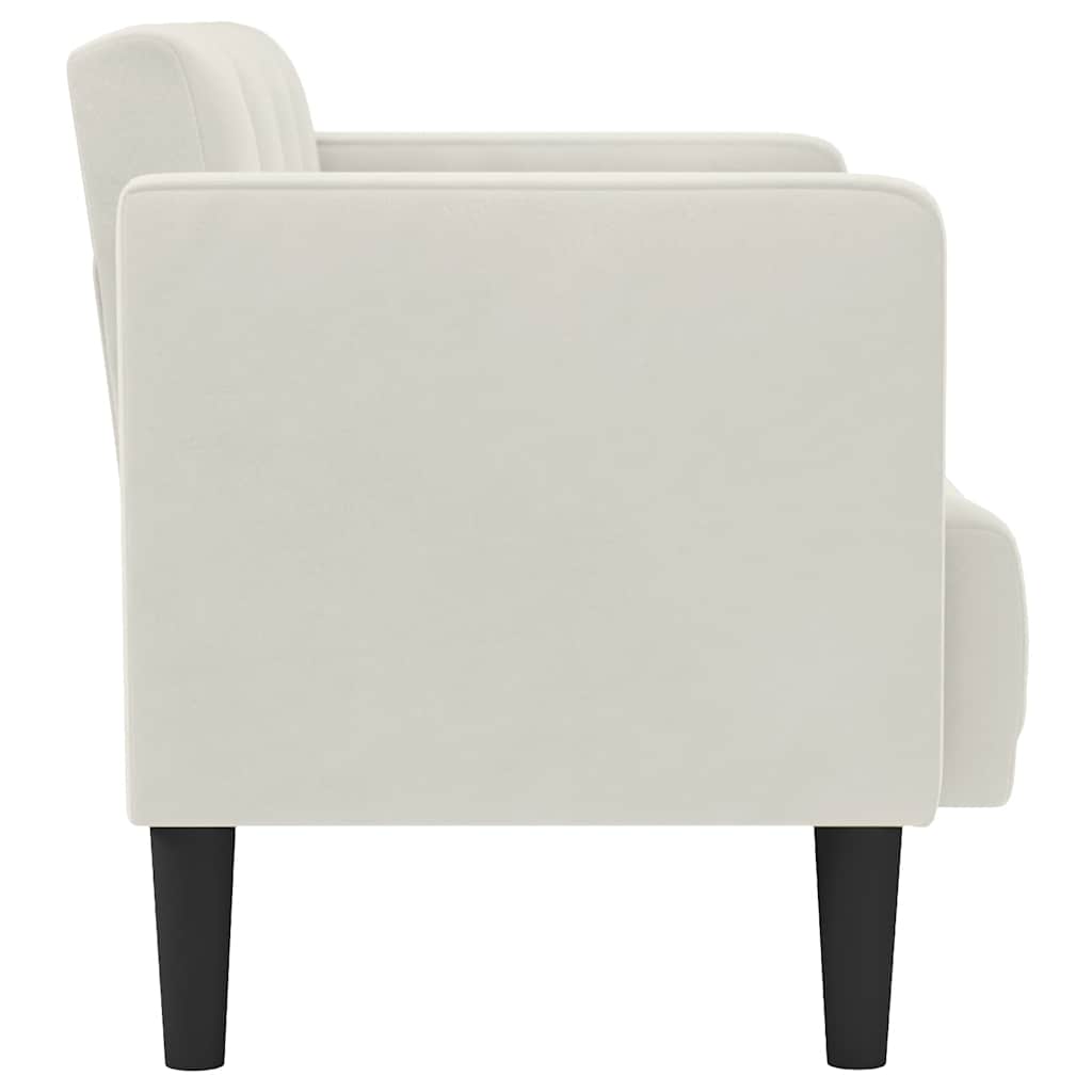 Dvosjed krem boje baršuna 111 cm
