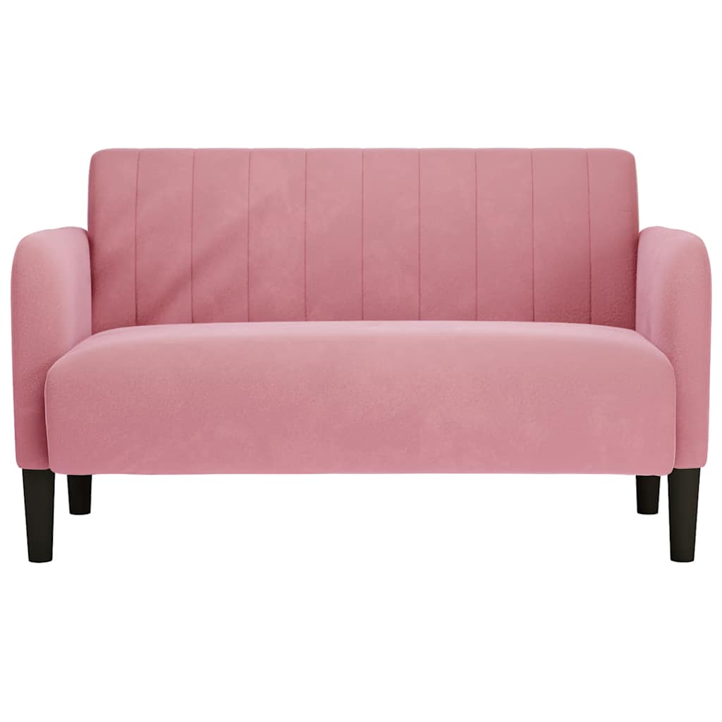 Dvosjed Ružičasti 109 cm Baršun