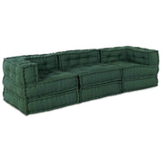 Modularna sofa 3 pcs Zelena Tkanina