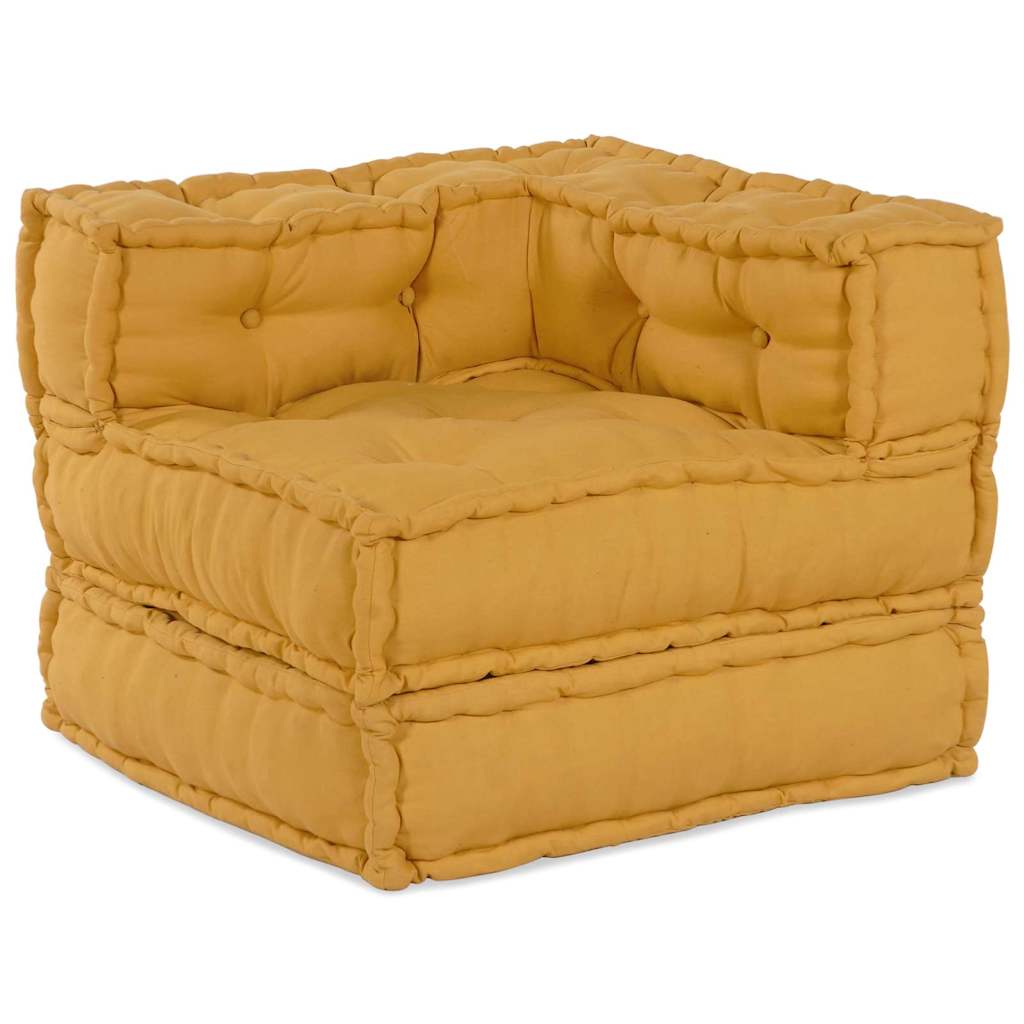 Modularna sofa 2 pcs Žuta 140 x 70 x 56 cm Tkanina