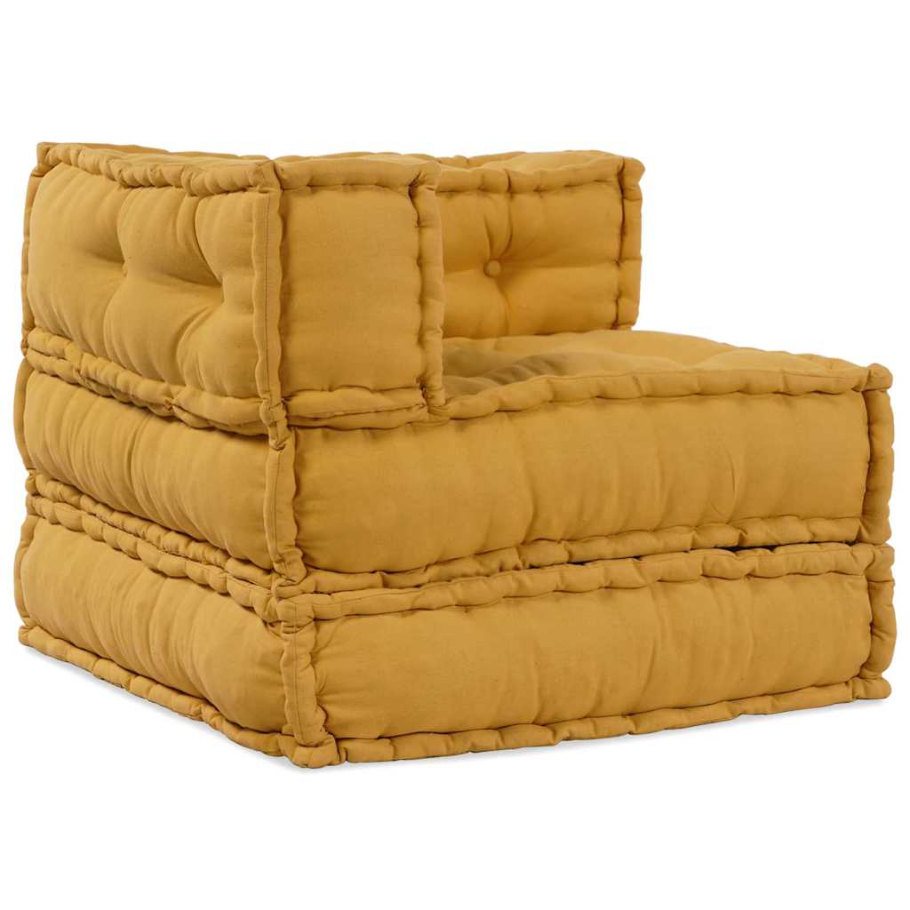 Modularna sofa 2 pcs Žuta 140 x 70 x 56 cm Tkanina