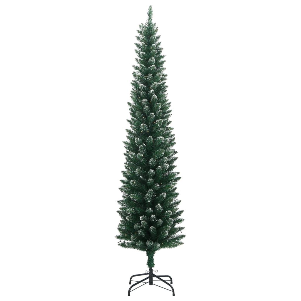 Umjetno tanko božićno drvce s 300 LED žarulja 240 cm