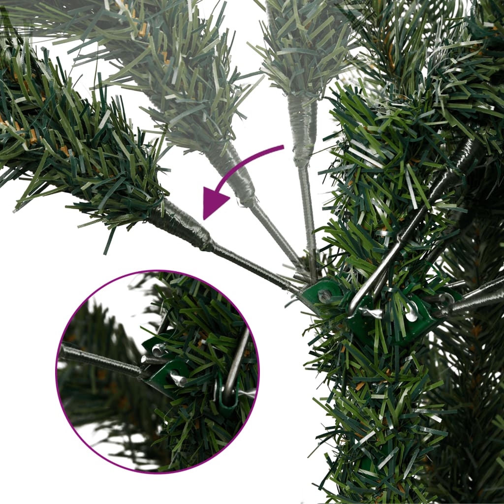 Umjetno tanko božićno drvce s 300 LED žarulja 240 cm