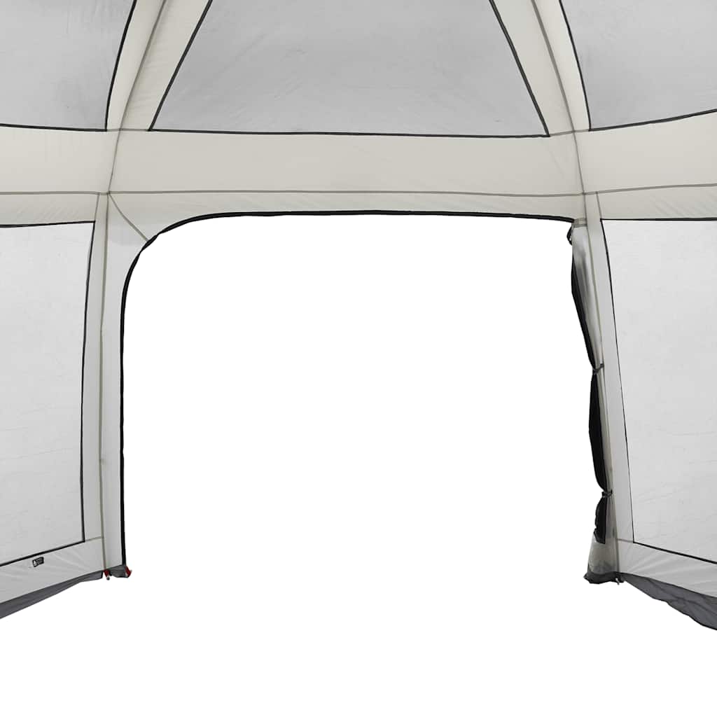 Šator za bazen s uklonjivim letvicama i mrežastim stjenkama Siva 512 x 458 cm