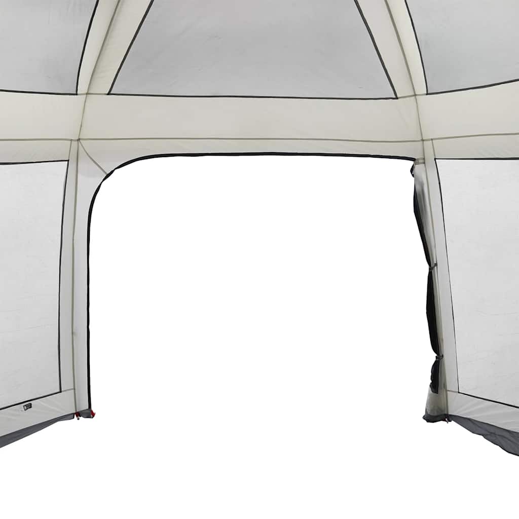 Šator za bazen s uklonjivim letvicama i mrežastim stjenkama Siva 618 x 532 cm