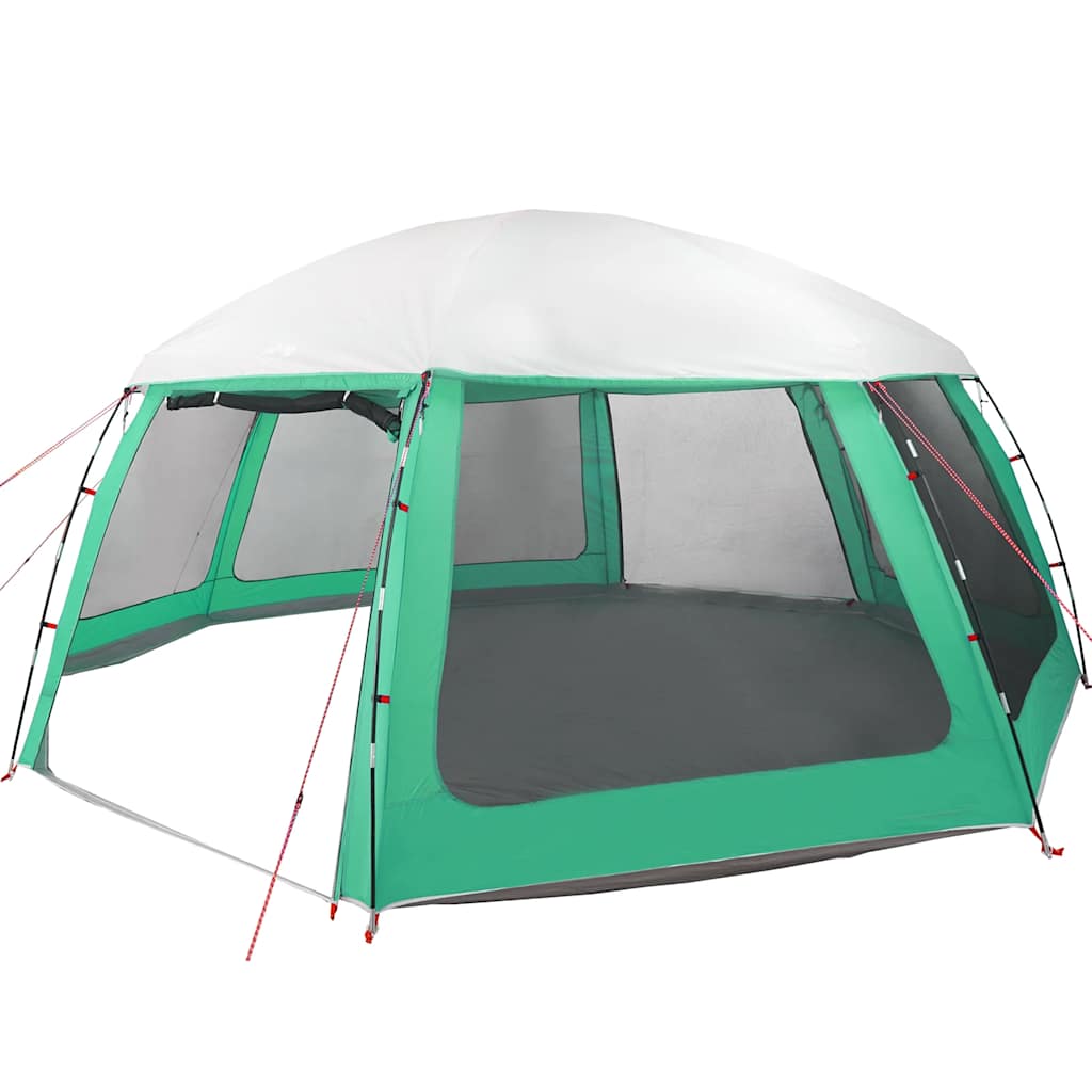 Šator za bazen s uklonjivim letvicama i mrežastim stjenkama Zelena 612 x 612 cm