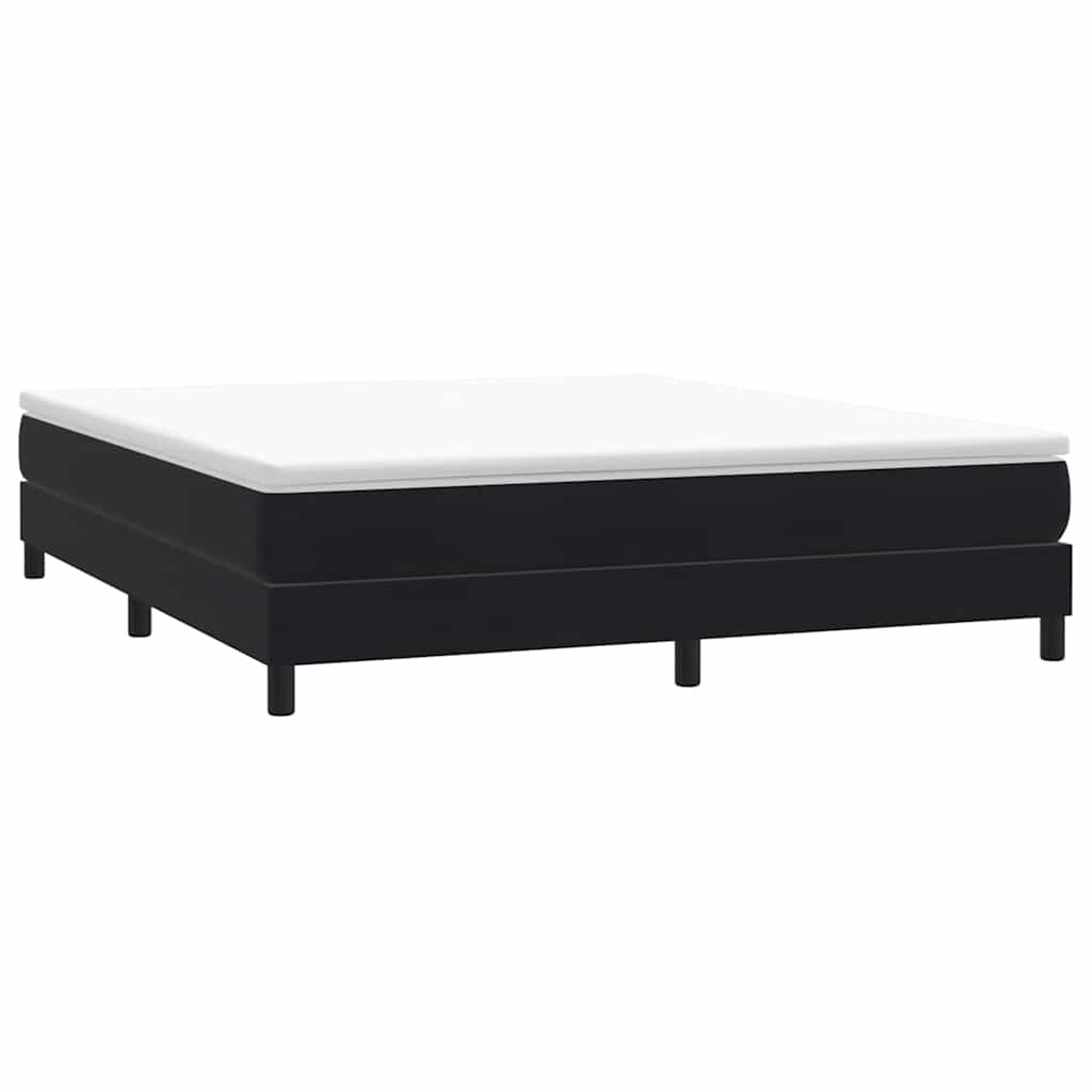 Krevet s boxspring oprugama bez madraca crni 180x220 cm baršun